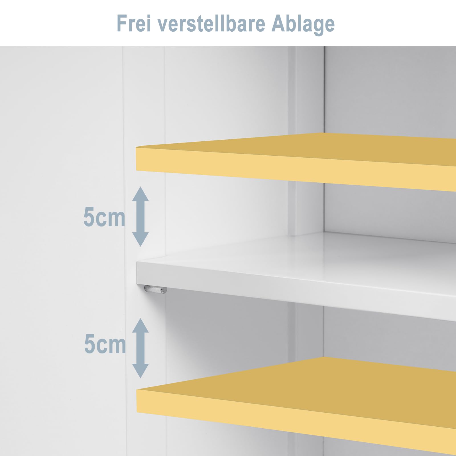 EUGAD Armoire Murale Salle de Bain, Armoire de Toilette, avec 1 Porte, Étagère Réglable, en MDF, Blanc, 30x18,5x50 cm