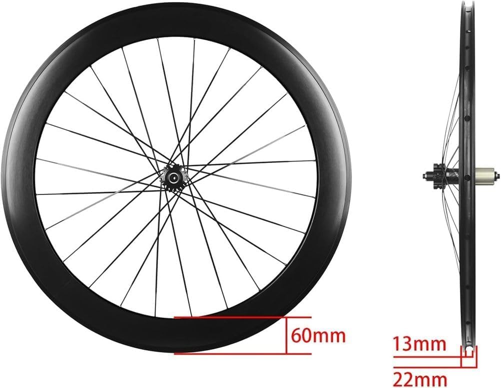 Ruote Bici Da Strada 700C C/V Freni Cerchi in Lega Di Alluminio 60 Mm Di Profondità Ruote Clincher 23/25/28C Anteriori 2 Posteriori 5 Cuscinetti