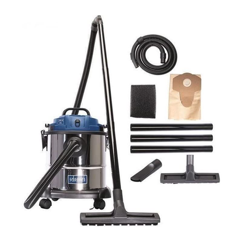 Scheppach Nass und Trockensauger Nasssauger NTS20 mit Ausblasfunktion | Leistung 1200W / 20 kPa...