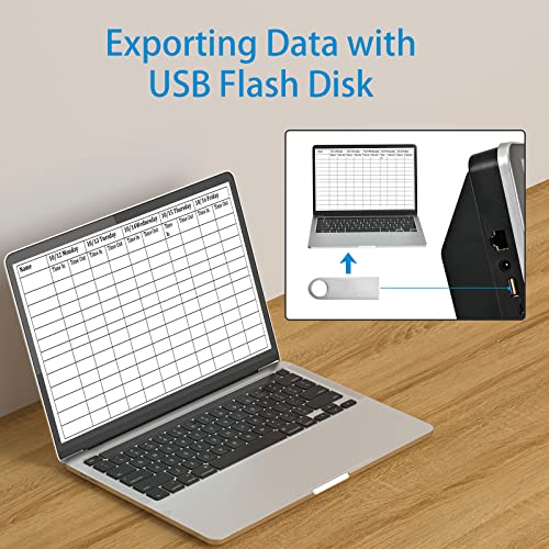 Gelttulu Fingerprint Time Clocks For Employees, 4 In 1 Attendance Machine With Fingerprint, Face, Rfid And Password For Business And Office, 2.4 Inch Tft Lcd Scree #TOP7