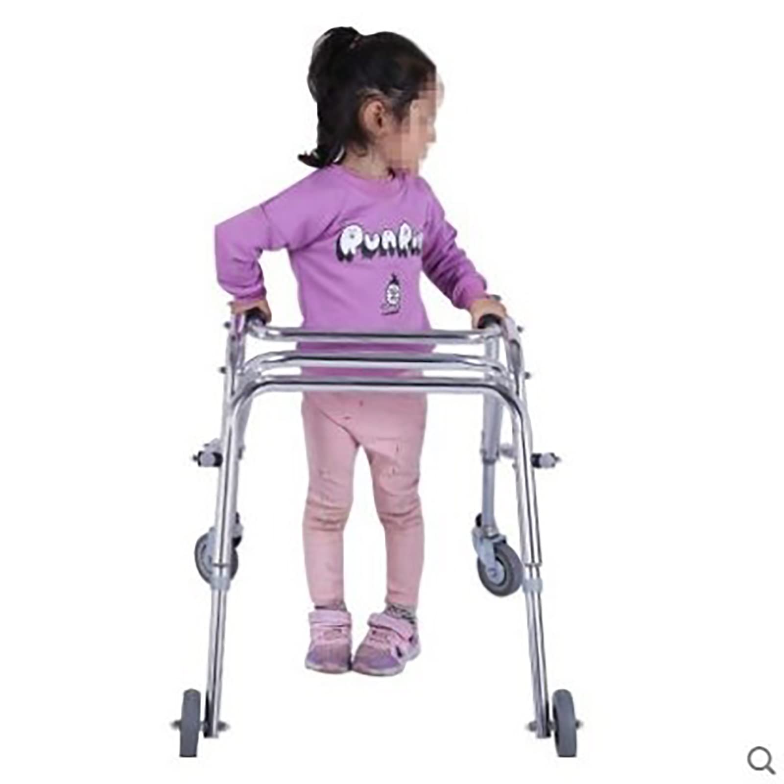 Andador infantil para parálisis cerebral, ayuda de movilidad duradera con 4 ruedas, tamaños ajustables, ayuda de asistencia para caminar para niños