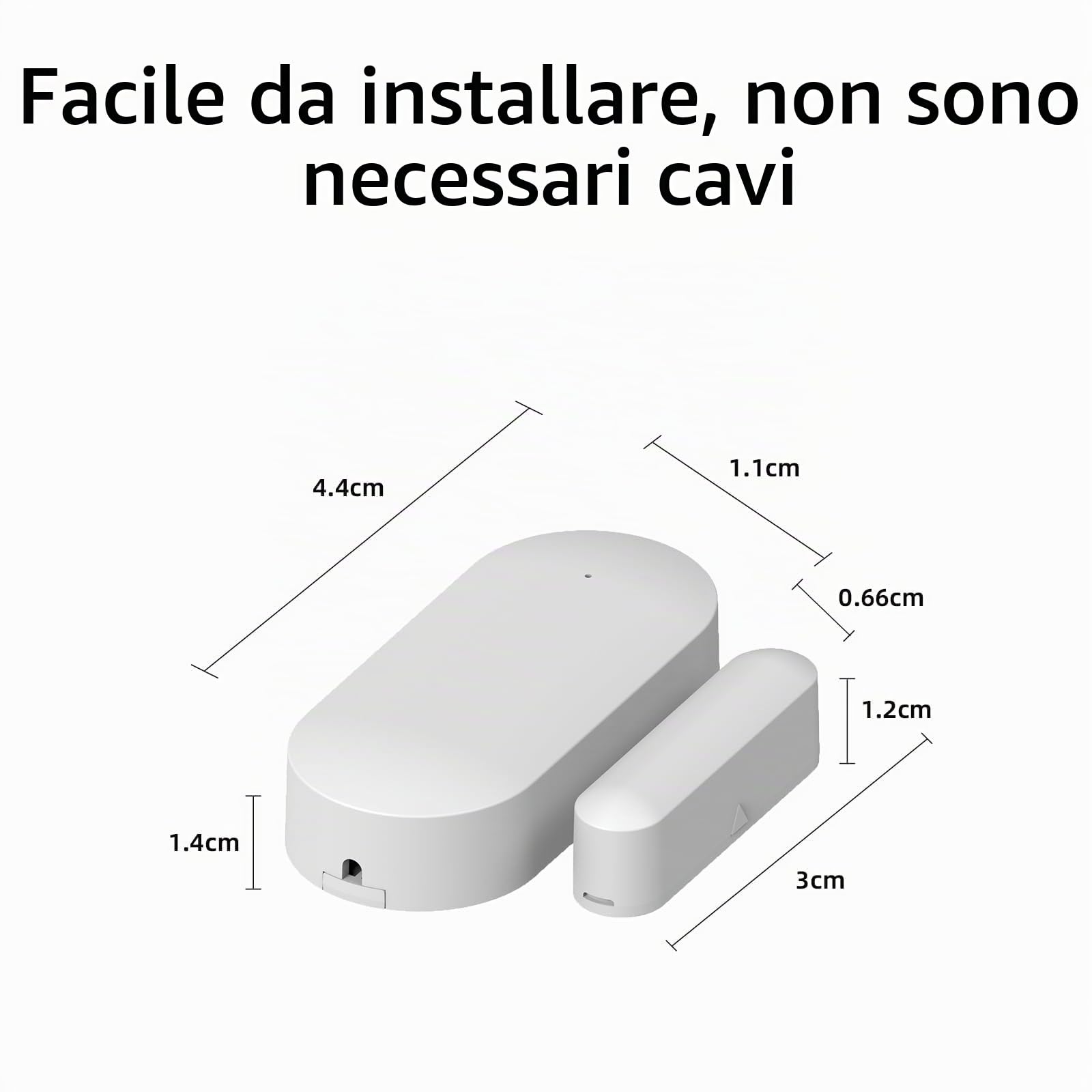 Alarme Senza Fili Sensore Magnetico Senza Fili Per Porta, 1 Ricevitore Alarme Senza Fili Sensore Magnetico Senza Fili Per Porta, 1 Ricevitore