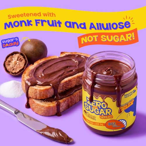Image of Beyond The Sugar Chocolate Hazelnut Spread | No Palm Oil | No Added Sugar | Contain Monk Fruit & Allulose | No Artificial Flavors /Preservatives | 300G