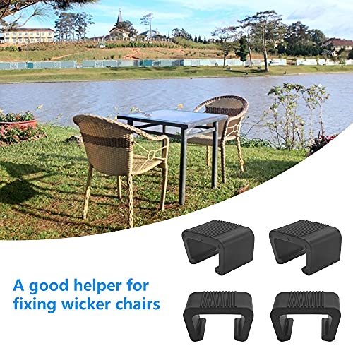 FIGFYOU 10 Stück Gartenmöbel Verbinder Rattan Polyrattan Sofa Clip Loungemöbel Verbindungsklammern Möbel Lounge… – Bild 8