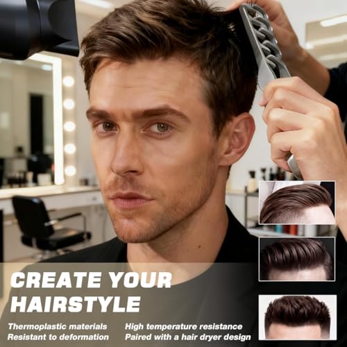 Image of MAYCREATE Texture Comb, Voluminous Wide Toothed hair comb Travel folding design Wide fine-toothed dual-purpose set for Women Men fluffy texture