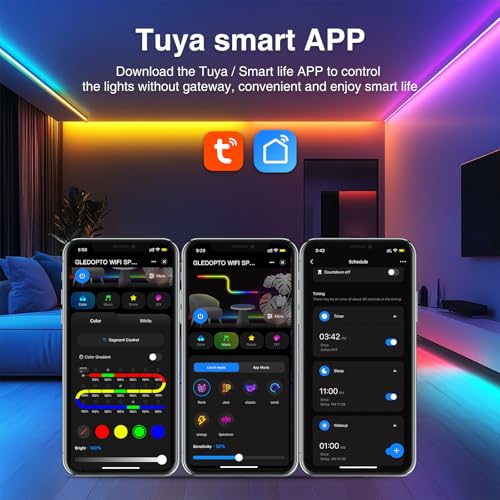 Controlador LED SPI Tuya WiFi para Tira LED WS2811 WS2812B miniatura 5