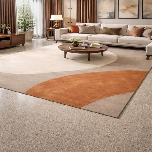 Alfombras para sala de estar Rururug beige 70x140 cm lavables 2