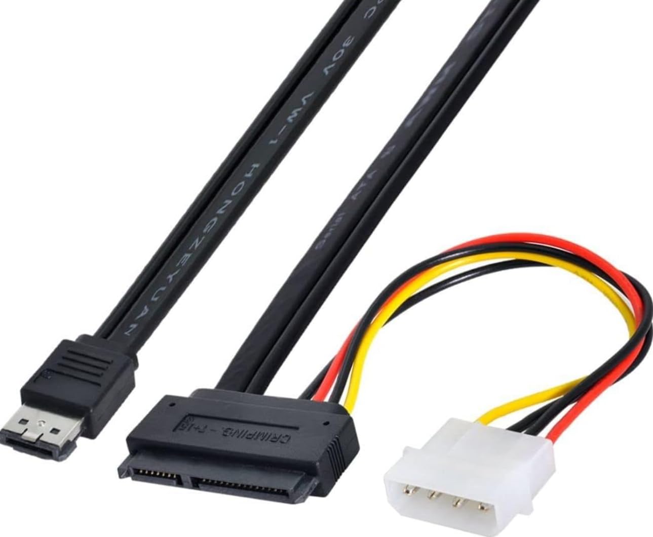 SATA 22Pin Cable with eSATA and IDE 4Pin Molex Power Connector 5V/12V for 2.5"" / 3.5"" Hard Drive HDD