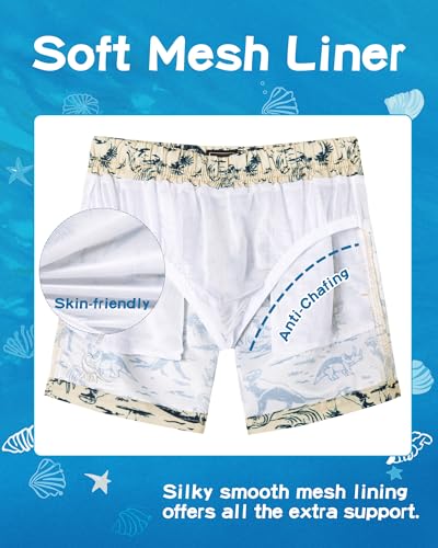 Image of SURF CUZ Boys Swim Trunks Toddler Swim Shorts UPF 50+ Bathing Suit for Boy Swimsuit Quick Dry Mesh Beach Boardshorts Swimwear