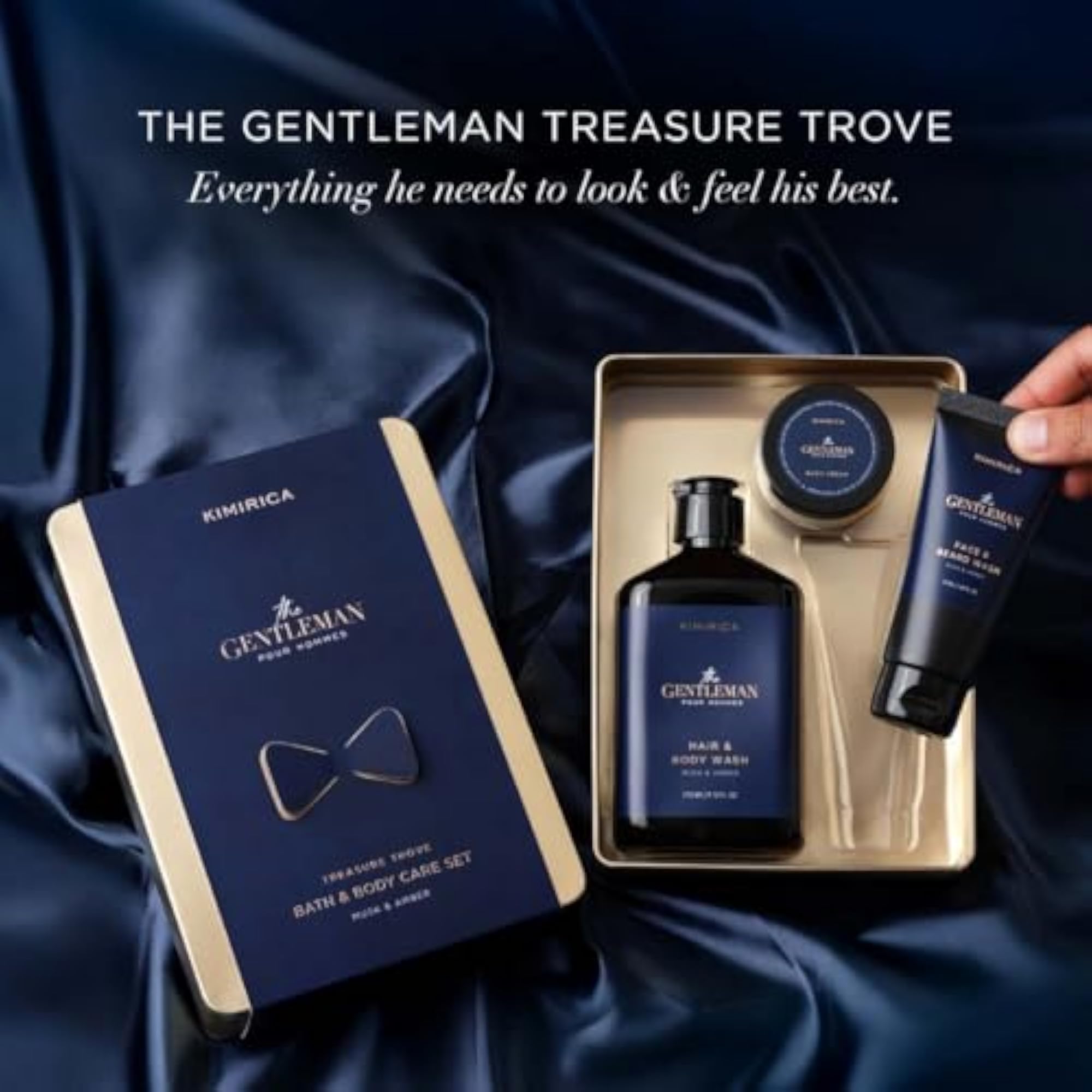 Luxury Bath & Body Gift Set for Men, Pampering Kit