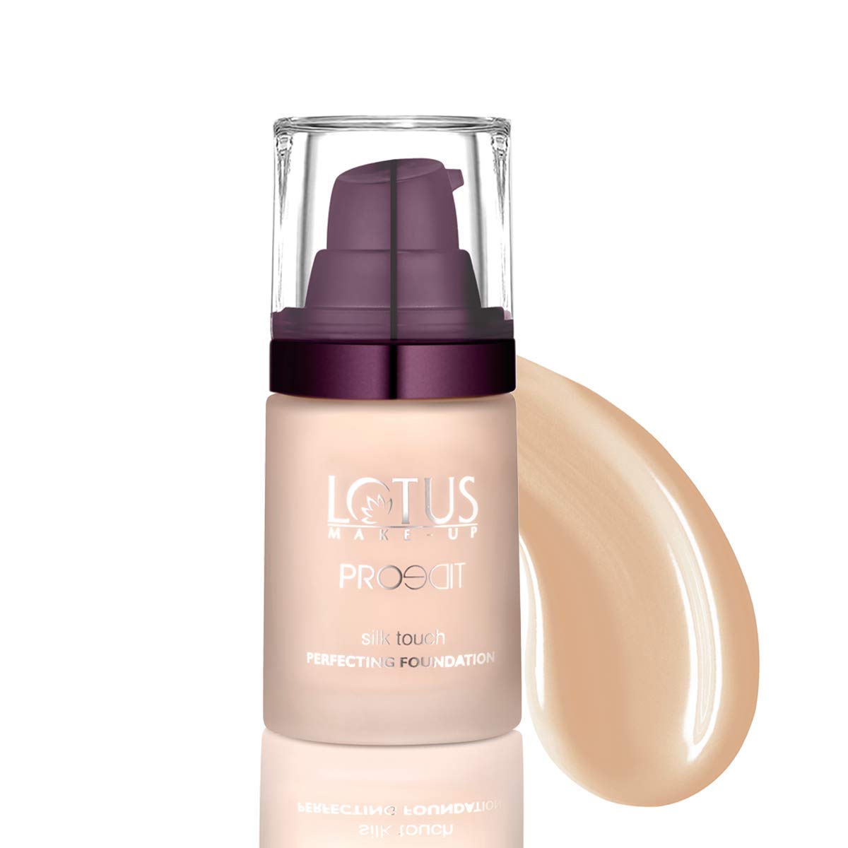 Lotus Makeup Proedit Silk Touch Luminous, Dewy Finish Liquid Perfecting Buildable Coverage Foundation (Porcelain, 30 Ml, Normal)-image-9