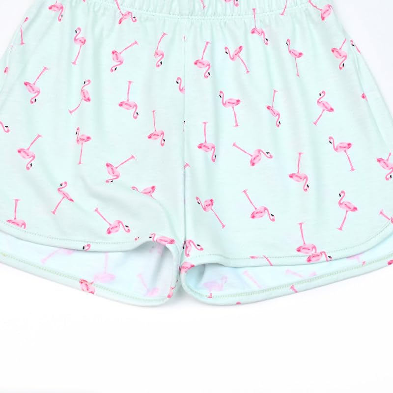 Image of Mirawise Girls 3 Pc Pajamas Sleepwear Cotton Pjs Clothes Set 4-13 Years