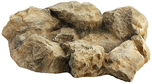 OASE 50414 Bachlaufelement sand Linkskurve - Teich Bachlauf, Sandsteinoptik, naturnahe Bachlaufschale, Wasserfall Element