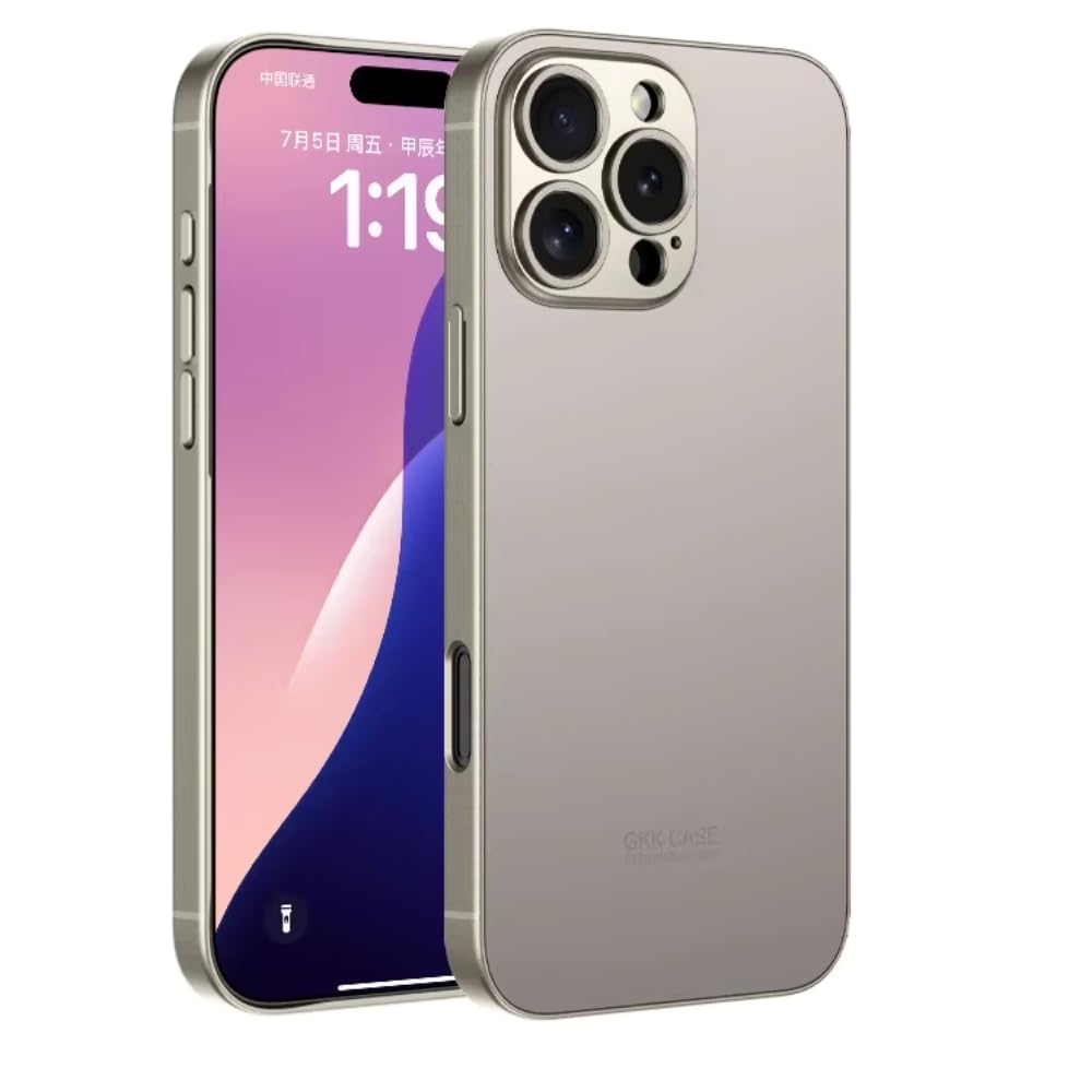 CRUPED Ultra Hybrid for Magnetic Case Designed for iPhone 16 Pro Max 6.9’’, Military-Grade Protection, Translucent Matte Glass Back with Metal Keys Case for iPhone 16 Pro Max (Titanium Gray) (B0DGLR6HKY) Amazon Price History, Amazon Price Tracker