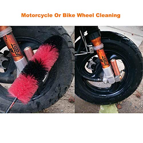 image for ClawsCover 18 Inch Reaching Deep Wheels Brush Tire Brushes,Semi-Soft B