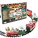 INCKOLEE Weihnachtszug Set, Elektrische Eisenbahn Weihnachten Mini Weihnachtsmannzug Spielzeug, Eisenbahnstrecke Christmas Train Geschenke für Kinder
