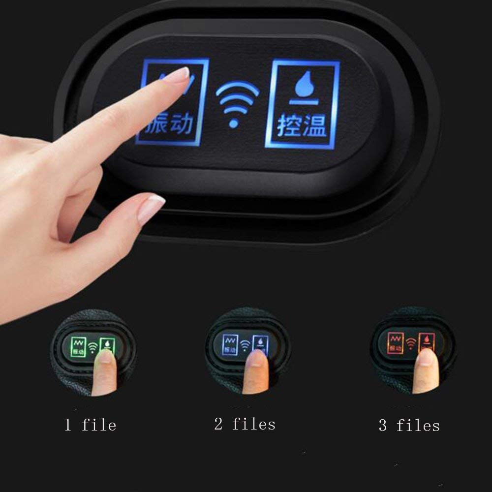 Cuscino massaggio risCaldato spalla e collo, cuscino massaggio riscaldamento (7 modi + 3 velocità + 10 magneti),Black,Intelligent