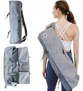 Tumaz Yoga Mat Bag with Adjustable Shoulder Strap Carrier Fits Rolled Mat Up to 26