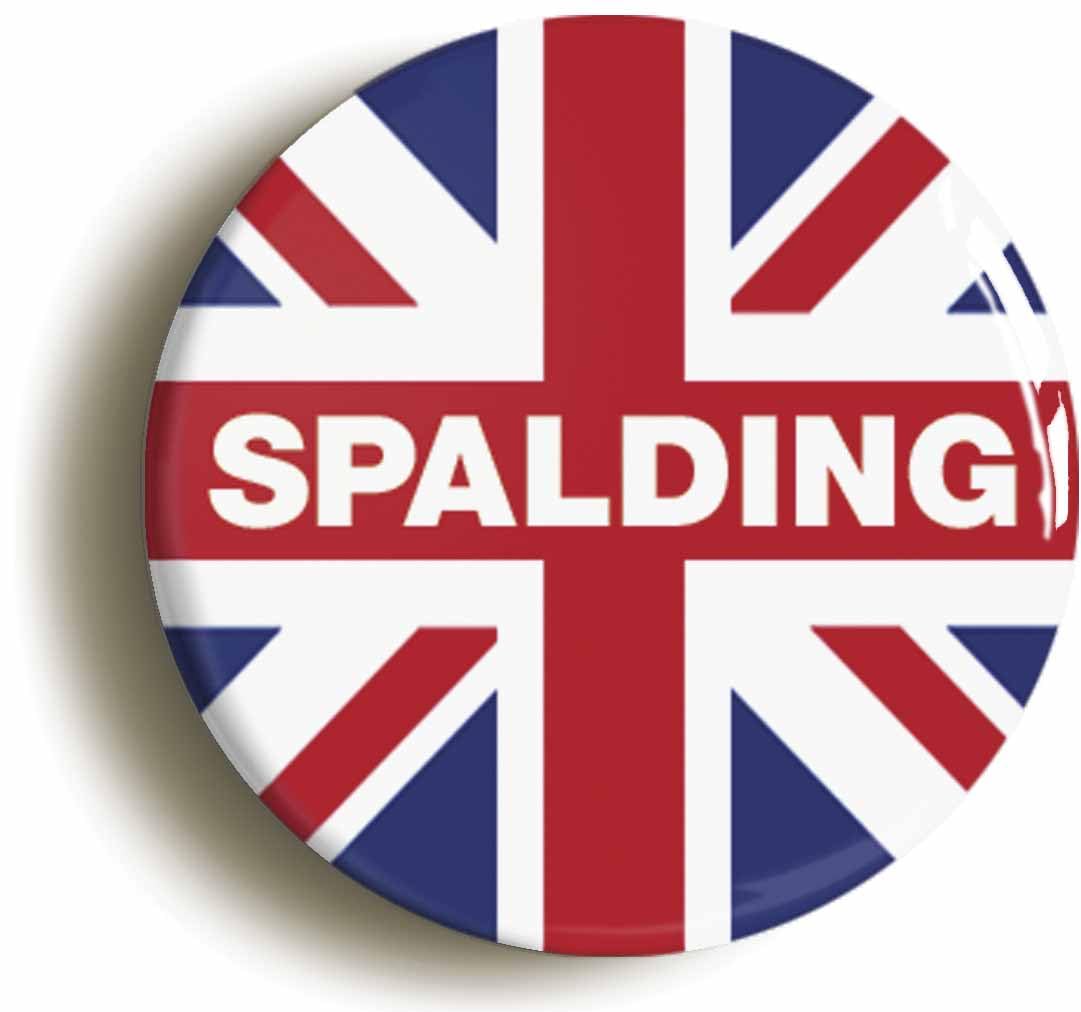 Spalding Union Jack Fridge Magnet (Circular 2inch / 50mm Diameter)