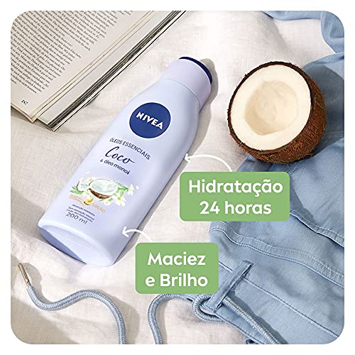 NIVEA Loção Hidratante Óleos Essenciais Coco & Óleo Monoi 200ml