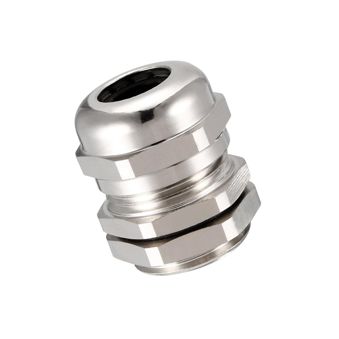 MACHSWON 10 Pcs M18 Cable Gland, IP68 Waterproof Metal Connector with EMI Shielding Heavy-Duty Threaded Joint for 5-10mm Cables