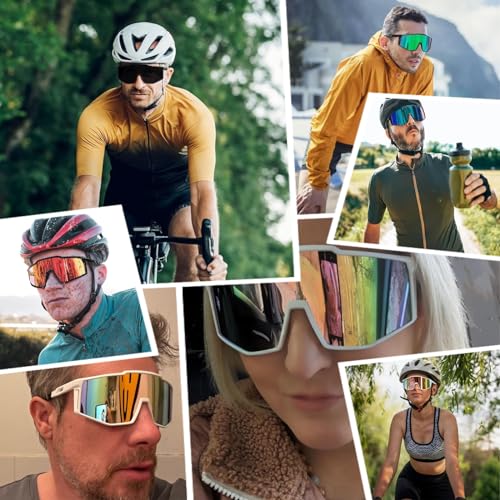 FEISEDY Sports Sunglasses for Youth, Teens & Adults - Cycling, Baseball & Tennis Sunglasses - Sun Glasses for Men & Women3