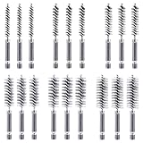 18-Piece Bore Brush Set- Stainless Steel Bore Brushes with 1/4' Hex Shank Twisted Wire Bore Brushes...