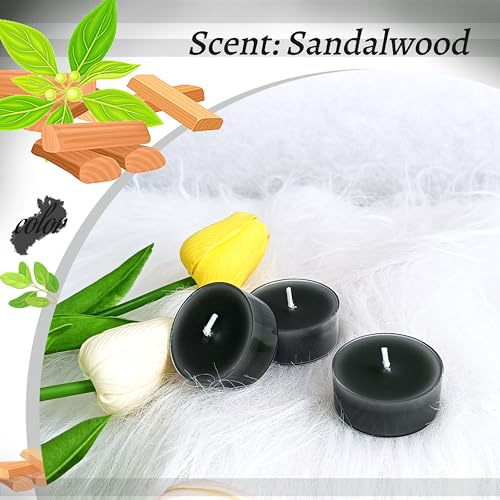 Fcmshamd Smoked Sandalwood Scented Tealight Candles thumb #1