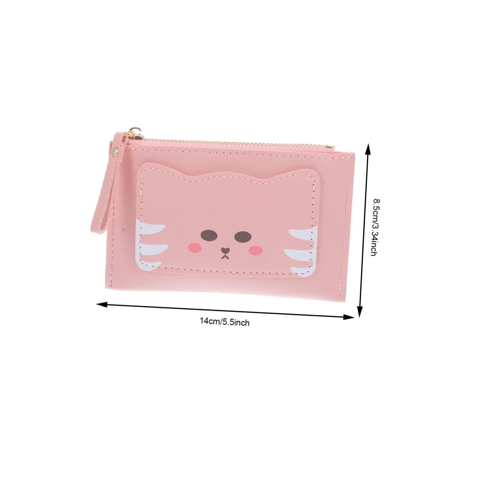 PartyKindom Women's Small Wallet Cat Pattern Coin Purse Fashionable Credit Card Holder for Birthday