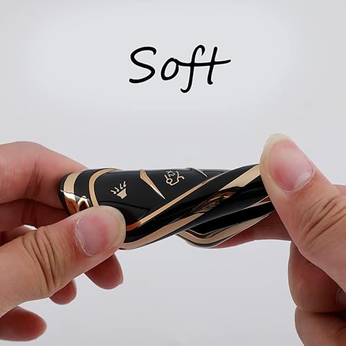 Miniatura 4 de WSAuto Funda para llavero Cadillac con bandera estadounidense, llavero de cuero de metal compatible con Escalade CTS SRX XT5 ATS STS CT6 accesorios