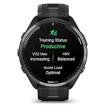 その他 GARMIN - GARMIN FORERUNNER 965 BLACK Garmin Forerunner 965 Unisex Smartwatch - Black (010-02809