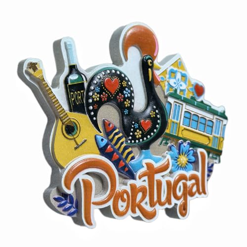 Imán 3D Portugal para nevera, souvenir y decoración miniatura 4