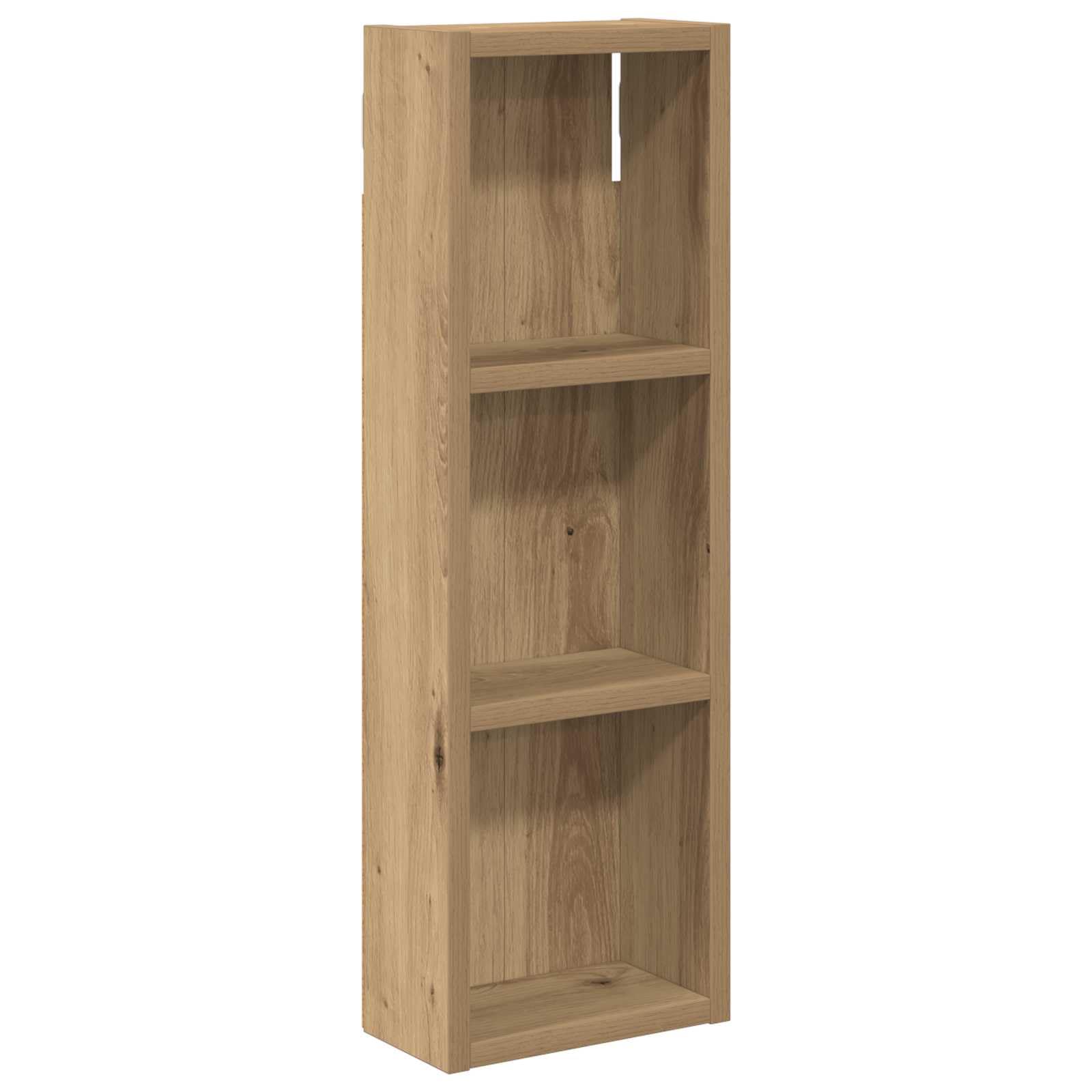 Armadio da Bagno a Parete Rovere Artigianale 20x10x60,5 cm