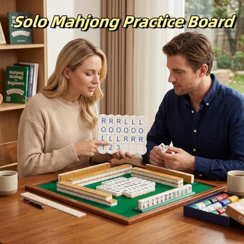 Solo Mahjong Board Práctica Portable para Mahjong Americano miniatura 2