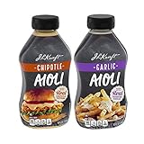 J.L Kraft Chipotle & Garlic Aioli w/ Real Chipotle Peppers/Roasted Garlic Spread for Dipping, Sandwi
