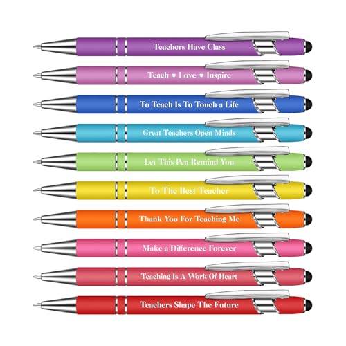 Genérico Motivational Ballpoint Pens, Inspirational Writing Pens, 5,51 pulgadas Fine Point Smooth Ink, Ideal para Teachers Students Nurses and Everyday Enfoement in School or Work