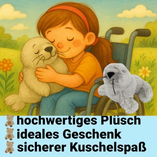 Duckshop I Stofftier I Kuscheltier Robbe Silvia klein I Plüsch I Geschenk für Kinder
