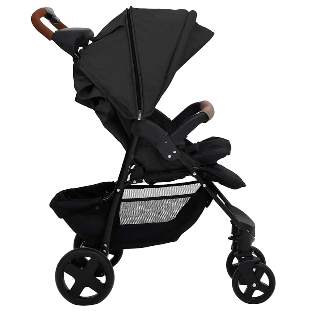 Passeggino combinato 3 in 1, telaio in acciaio, pieghevole, con ovetto, per neonati