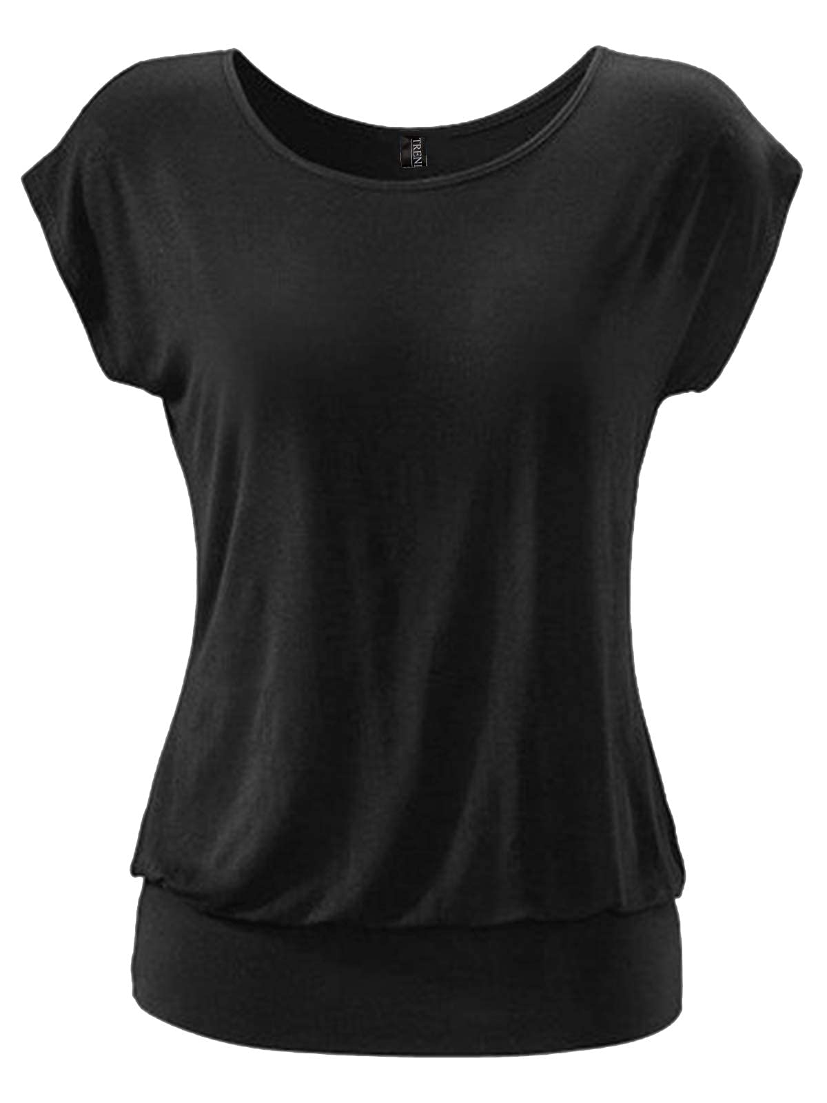 TrendiMax Camisetas Mangas Cortas Mujer Blusas Verano Elegantes Camiseta Basica Camisas Casual tee Tshirt
