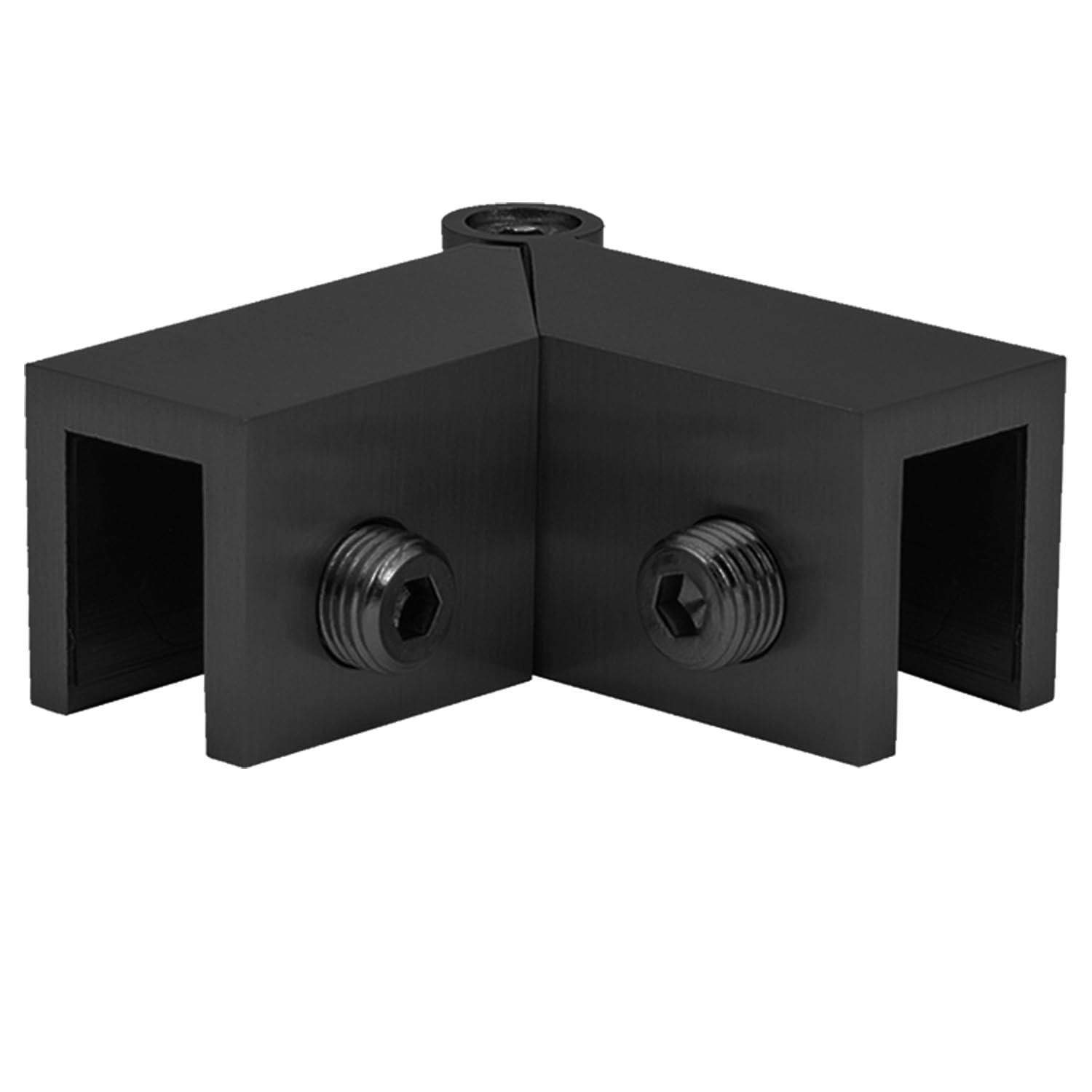 Top Hardware Adjustable 90-180 Degree Stainless Steel 316 Grade Glass to Glass Sleeve Over Shower Door Clamp for 1/4