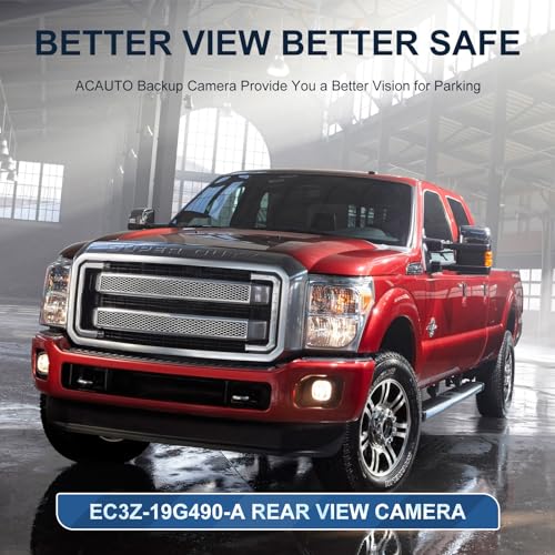 Image of Rear View Backup Reverse Camera Compatible with Ford F250 F350 F450 F550 Super Duty 2013 2014, Safety Parking Back Up Assist Camera OE Number EC3Z-19G490-A
