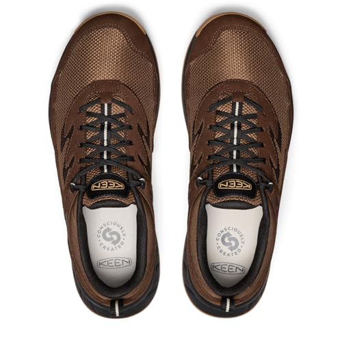 KEEN Men's Hightrail Vent Low Height Durable Lightweight Breathable Leather Hiking Shoes 5