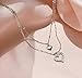 Produktbild Halskette Zweischichtige Herzketten Mit Micro Pave Zircon Collar