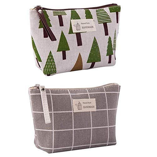 Canvas Large Makeup Bag Pouch Purse Coin Bag Cosmetic Organizer Multifunctional Handmade Cloth