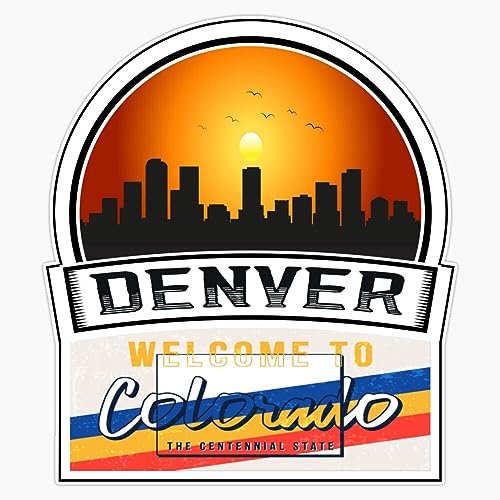 Magnet Denver Welcome To Colorado The Centennial State Colorado State And Cities Series -11 Magnet Vinyl Decal Sticker 5