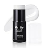 Go Ho White Face Paint,Washable Formula Face Paint Stick,Non-toxic Full-coverage Cream to Powder White Face Body Paint for Halloween Cosplay Zombie Skeleton Clown Goth Makeup