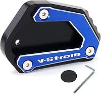 Vista 9 de Modeer Para V-Strom 650 650XT DL650 2004-2024 motocicleta CNC Extensión de aluminio para soporte lateral almohadilla placa de soporte vstrom 650 xt
