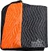 Burly moving blanket from Forearm Forklift-1 moving blanket "Blaze" orange/black | full size 72 x 80 |Heavy weight moving blanket/furniture blanket that weighs 6.7 pounds