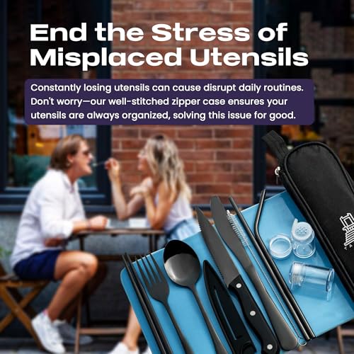 Taplord Portable Travel Silverware Set With Case thumb #4