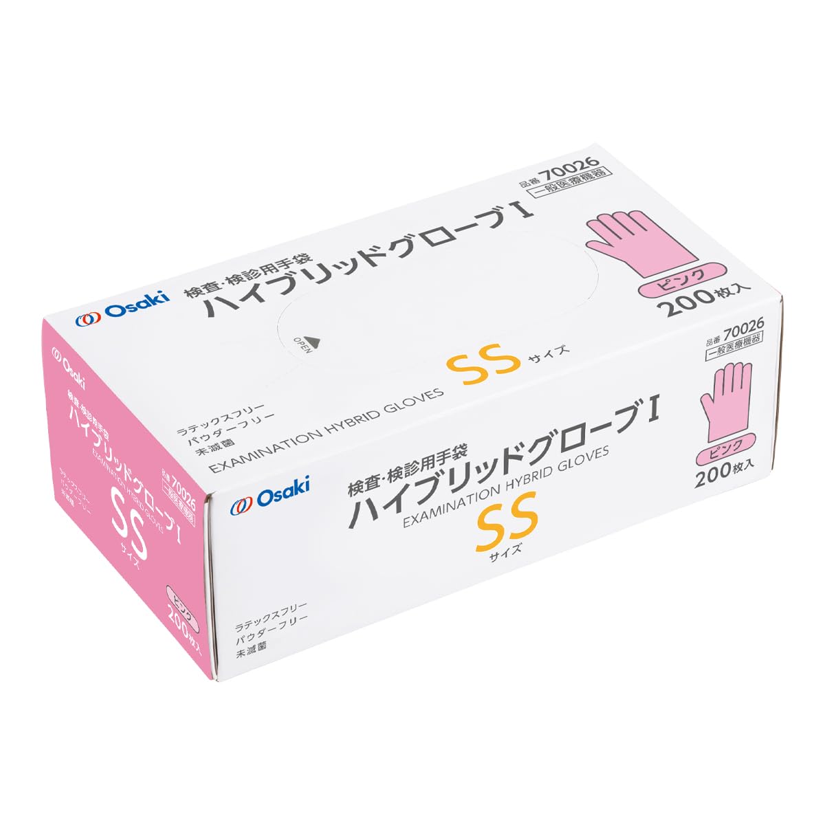ピンク、S200枚×10個セット★Osaki ハイブリッドグローブI Amazon.co.jp: OO Osaki(オオサキ) ハイブリッドグローブI ピンク SS
